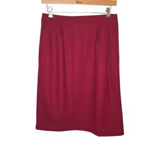Mark Reed Exclusive Fashions Vintage 100% Wool Lined Straight Pencil Skirt
